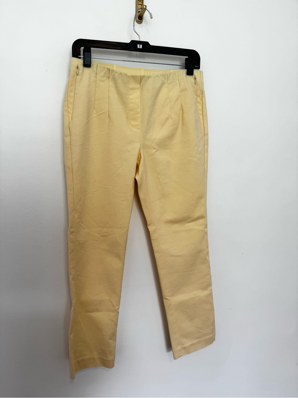 J. Jill Butter Yellow Casual Stretch work pants size 8 petite